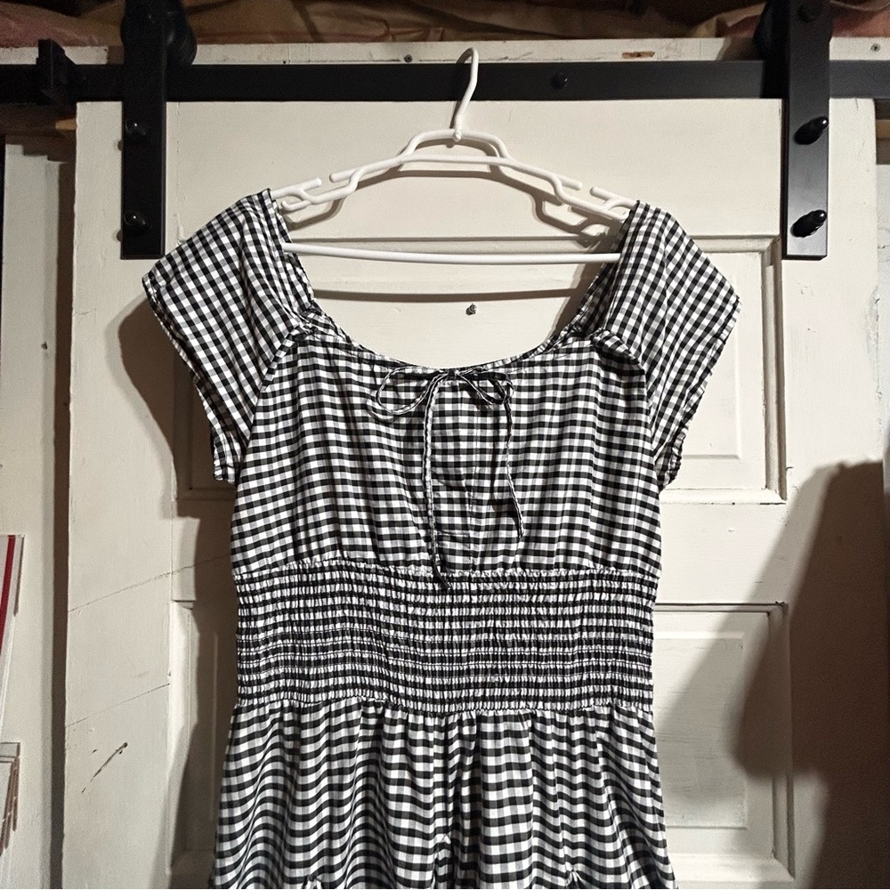 Grace Elements Monochrome Gingham Checkered Full … - image 5